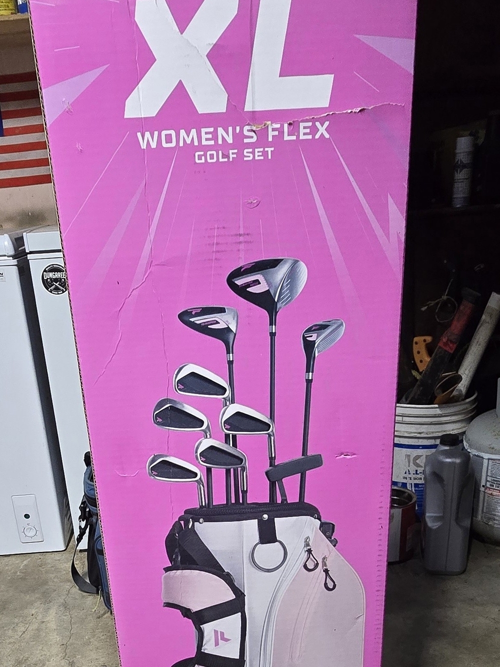 XL Women's Flex Pink, Full Graphite Shafts, Standard Length Golf Club Set